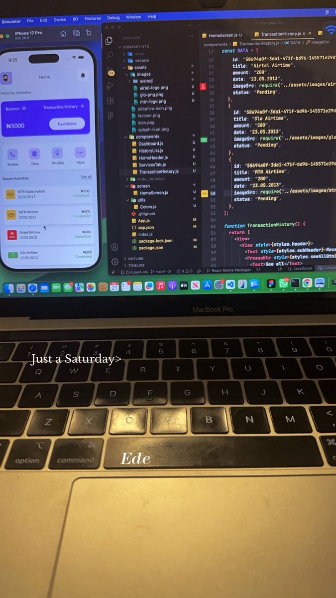 One week into React Native… and the progress is starting to show! 💙🙌
Any tips for a newbie?
#ReactNative #TechTwitter