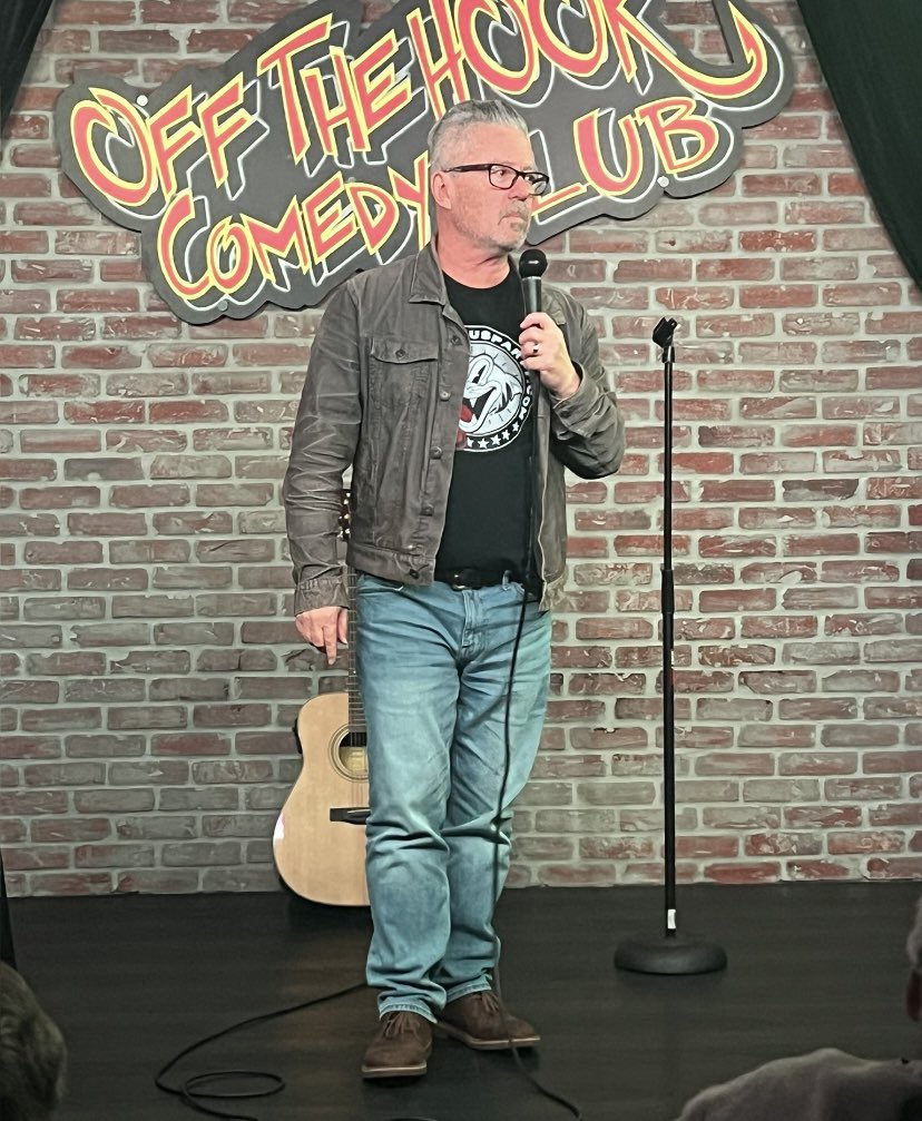 That face you make right before you pick up the guitar and shit goes next level. LOL!
Having a blast at Off The Hook!