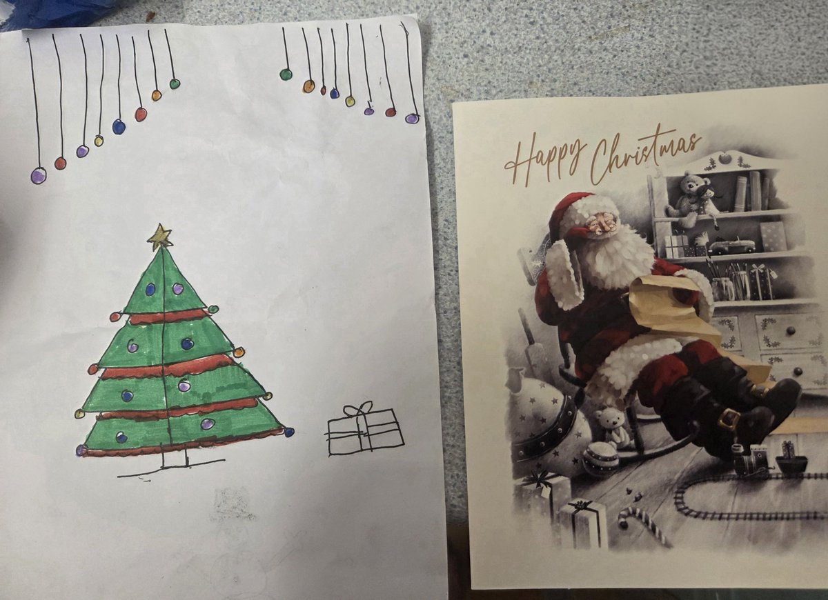 Today i recieved two Christmas Cards and I want to say thank you so much 💙