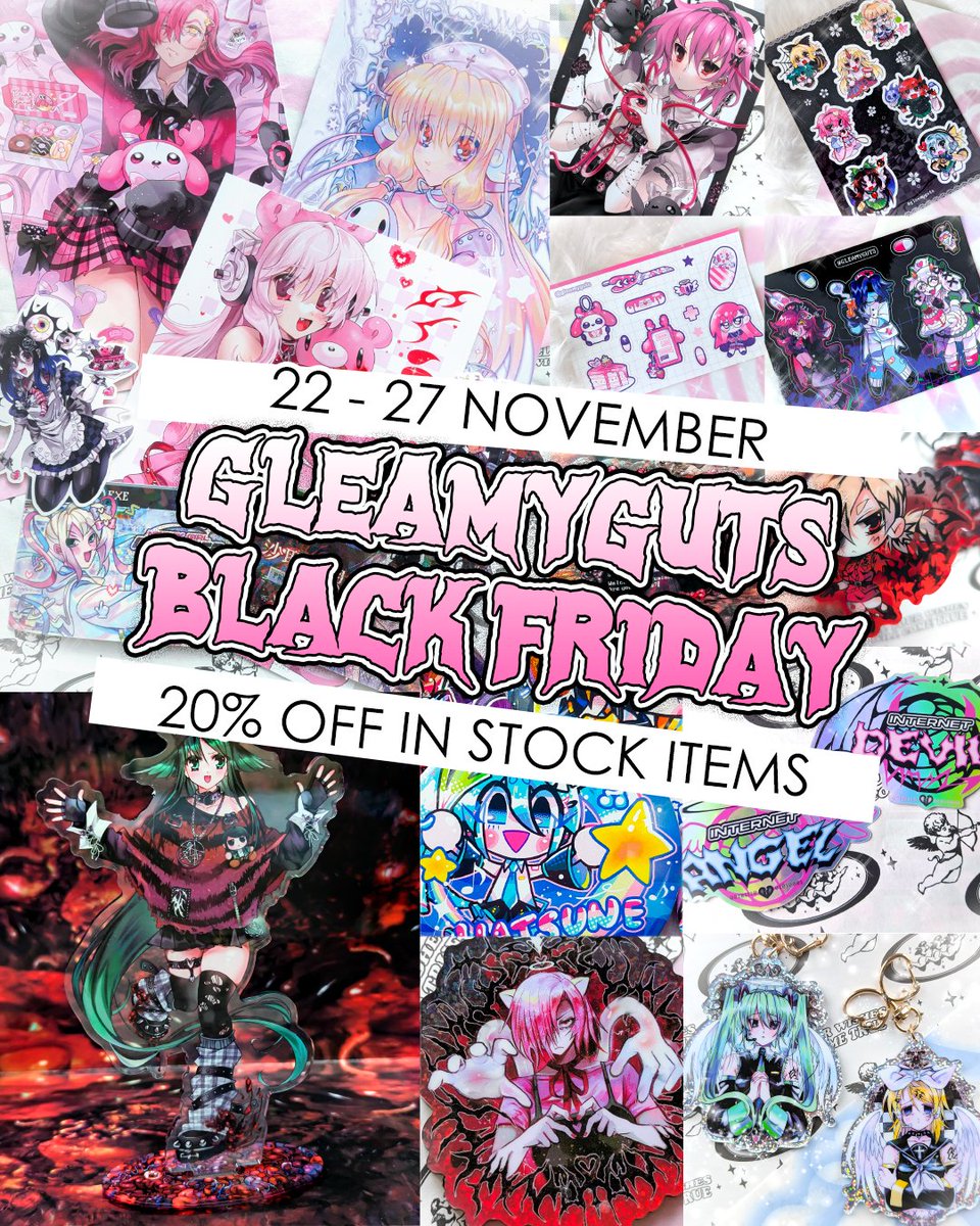 HI!! My new Saya No Uta collection is now live for preorder! I also have a few other stuff. As well all my instock items are on sale for Blk Friday. Shipping to US is available! Check it out and thank you!!