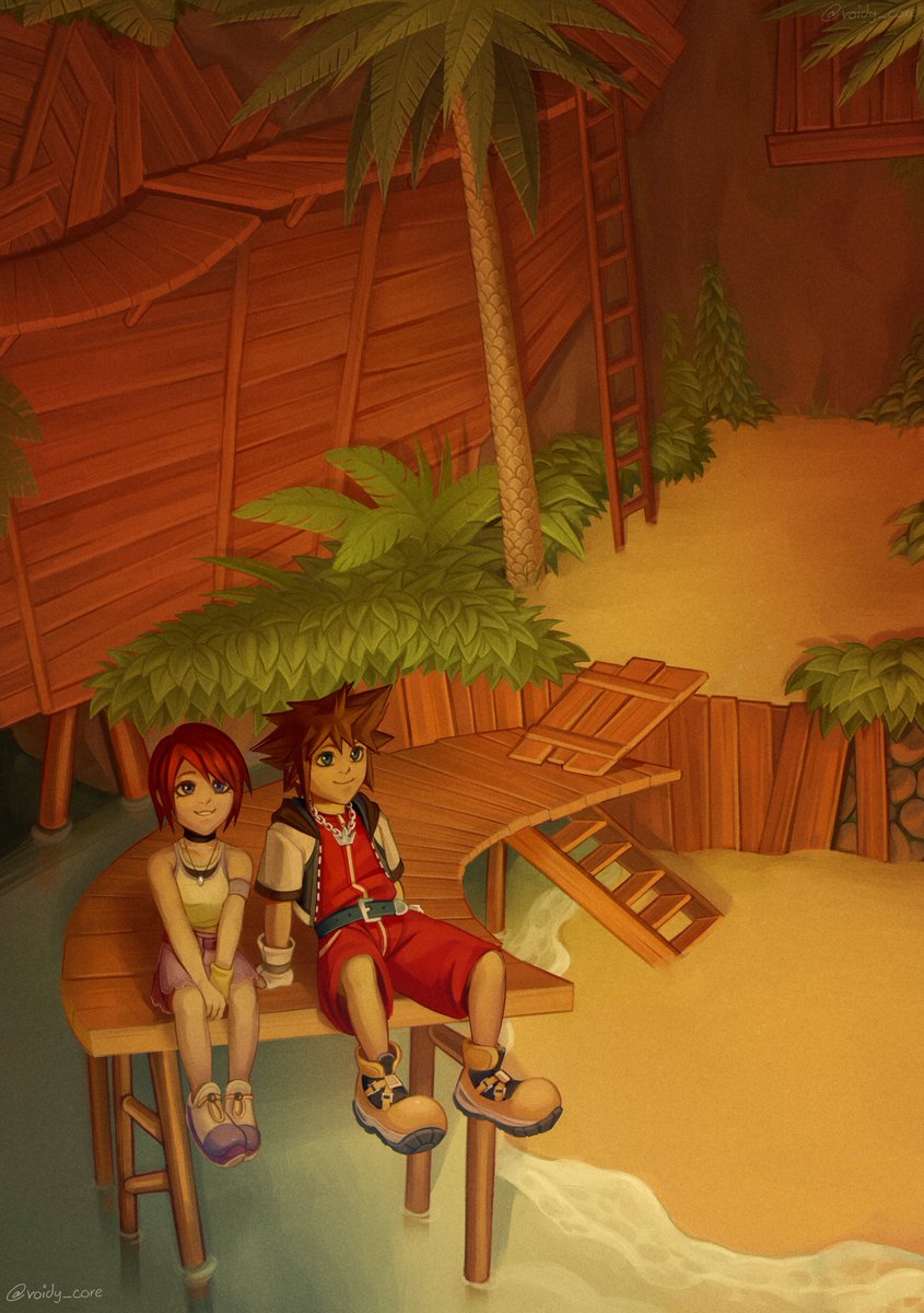 Voidy_Core's tweet image. &quot;Never change, Sora&quot; 🏝 
#kingdomhearts #art