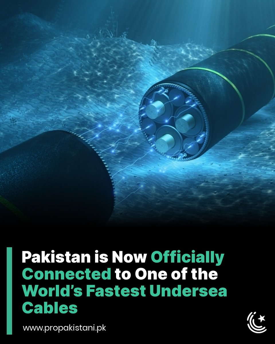 ProPakistaniPK's tweet image. Pakistan has reached another major milestone in its digital expansion with the onboarding of the SEA-ME-WE 6 submarine cable, its third international cable system in a year.

Read More:  propakistani.pk/2025/11/22/pak… 

#Pakistan #TechNews #Internet
