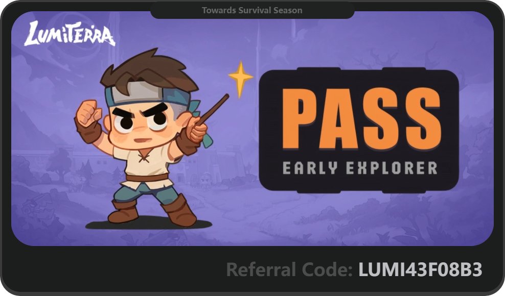 Lumiterra Survival Season lands on Monad, Nov 24
Grab your early-access rewards with my referral code: LUMI43F08B3
 gmonad.lumiterra.net/lumonad?code=L…