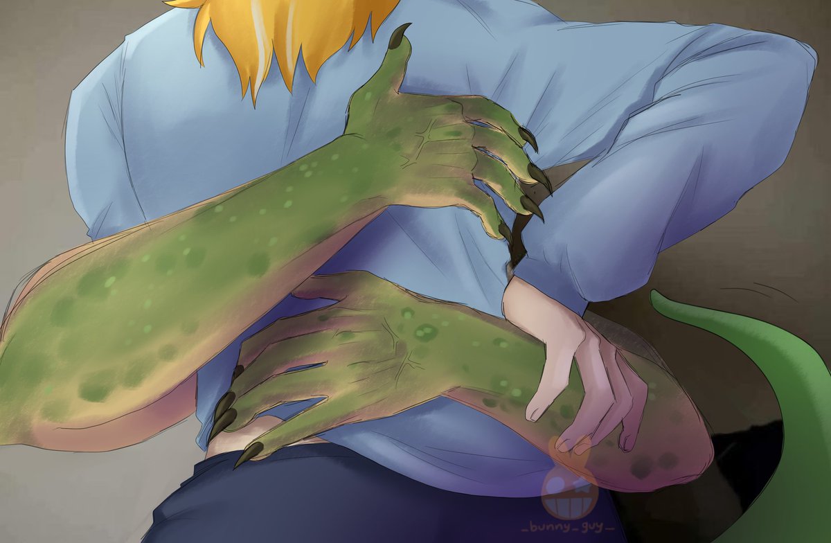 _bunny_guy_'s tweet image. They&apos;re doing it, sloppy style

Dispatch ocs (the blonde guy belongs to one of my moot 🤤)

#oc #dispatch #dispatchoc