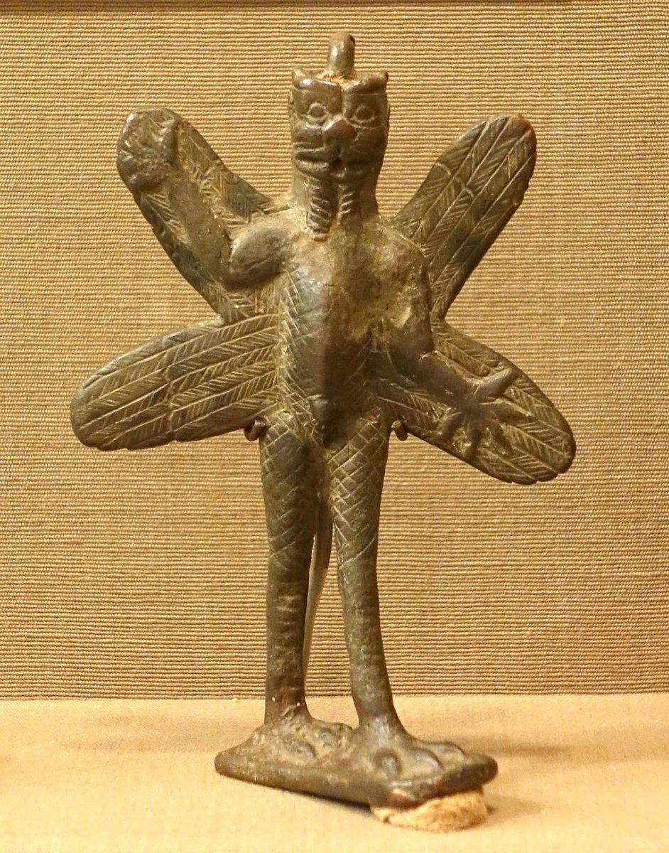 Estatuilla de bronce de Pazuzu, período neoasirio (911-609 a. C.). Instituto Oriental de Chicago