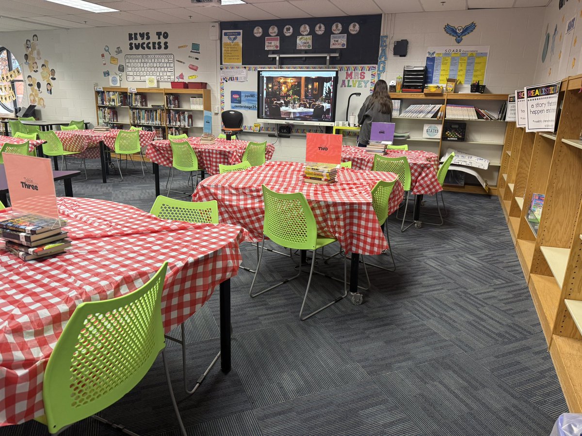 Ms. Alvey held a Book Tasting where students got to try out different genres of books! #WeAreJCPS