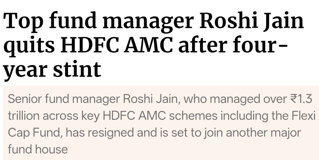 billionair73491's tweet image. Roshi jain #HDFCAMC  resigned