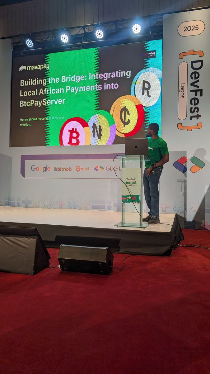 btrustteam's tweet image. Earlier today, @Extheo and @TChileta did a workshop on integrating local African payments into @BtcpayServer.💚

They introduced the @mavapay plugin and walked the audience through how it bridges bitcoin payments with local currencies like NGN 🇳🇬, KES 🇰🇪, and ZAR 🇿🇦.

The live…