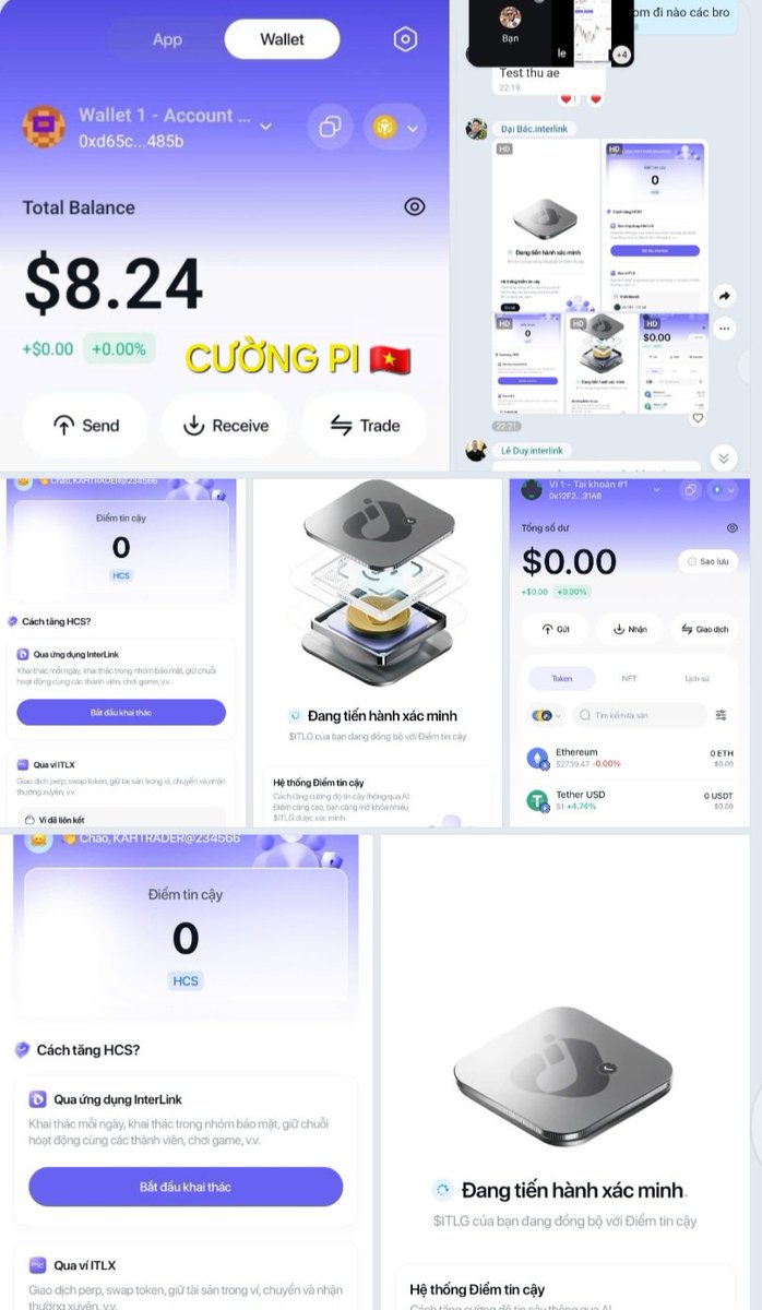 Cuongpi01's tweet image. Ví super Wallet ITLX 
Hình ảnh đẹp mắt, dễ dàng sử dụng, giao dịch quá nhanh.
👏👏👏👏👏
Mã mời khai thác Interlink 
👉 Code : 777709

#interlink #ITLG #ITL #ITLX 
@reina_itl #inter_link @kv_interlink