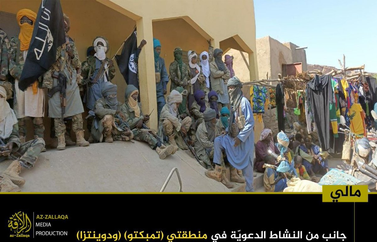 BrantPhilip_'s tweet image. JNIM released images from their preaching campaigns in communities of the Douentza and Tombouctou areas, Mali.