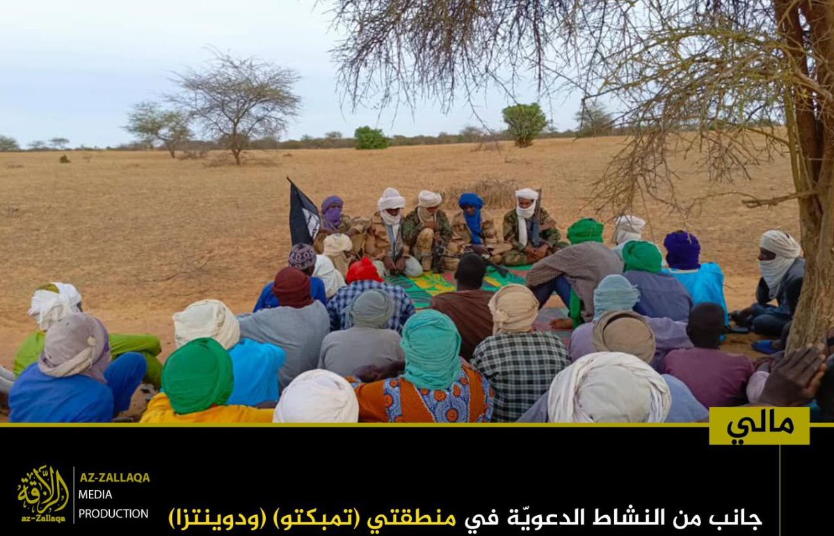 BrantPhilip_'s tweet image. JNIM released images from their preaching campaigns in communities of the Douentza and Tombouctou areas, Mali.
