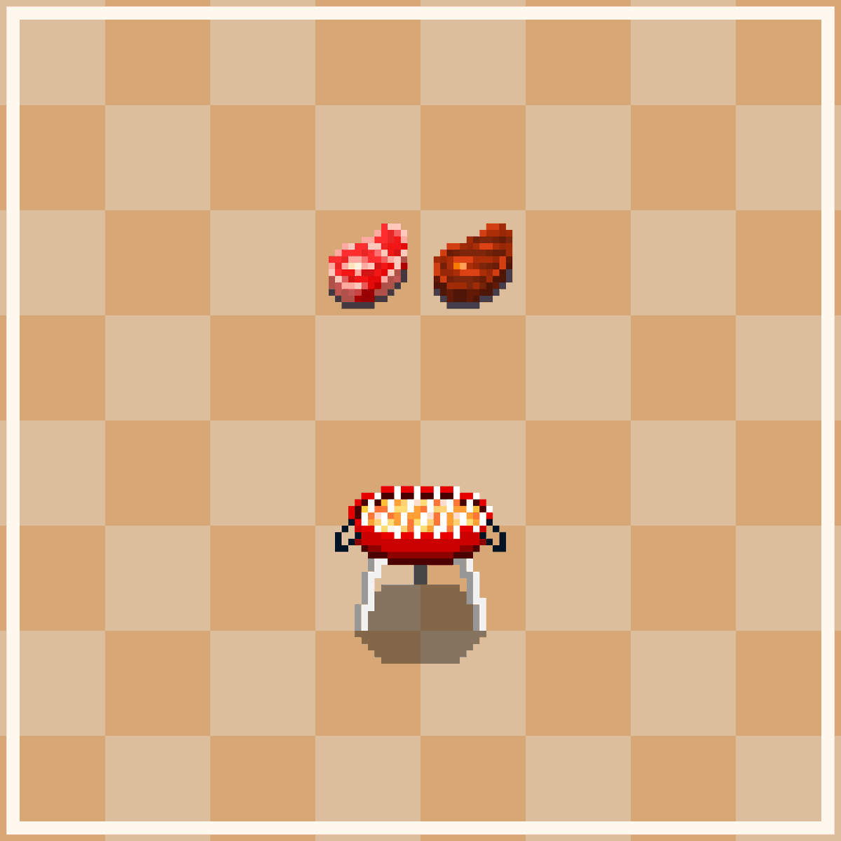 aniversegame's tweet photo. Grill ready 🔥

#pixelart #gamedev https://t.co/AUVGvGJyD0