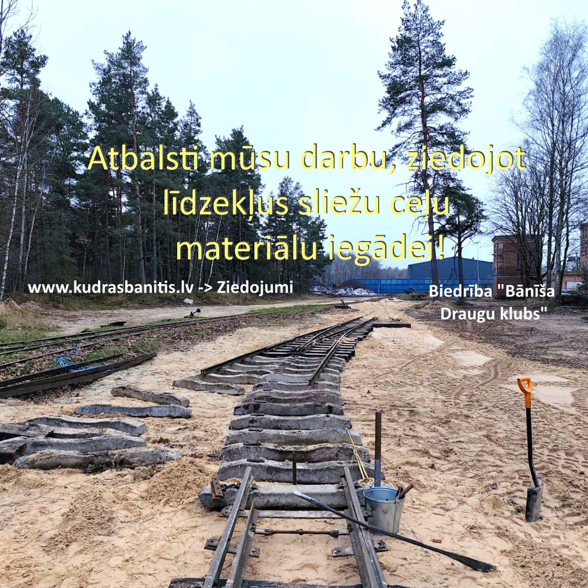 Ziedojumu vākšanas kampaņa!
Ragavas taisa vasarā, bānīša sliedes un tehniku - ziemā!
Mums ļoti noderētu ziedojumi 💰, turpmāku ceļa materiālu iegādei, un šajā mazajā 🧵 parādīsim, kā mēs tos liktu lietā! Ziedot varat ar pārskaitījumu, vai arī caur Paypal, sīkāka info turpinājumā!