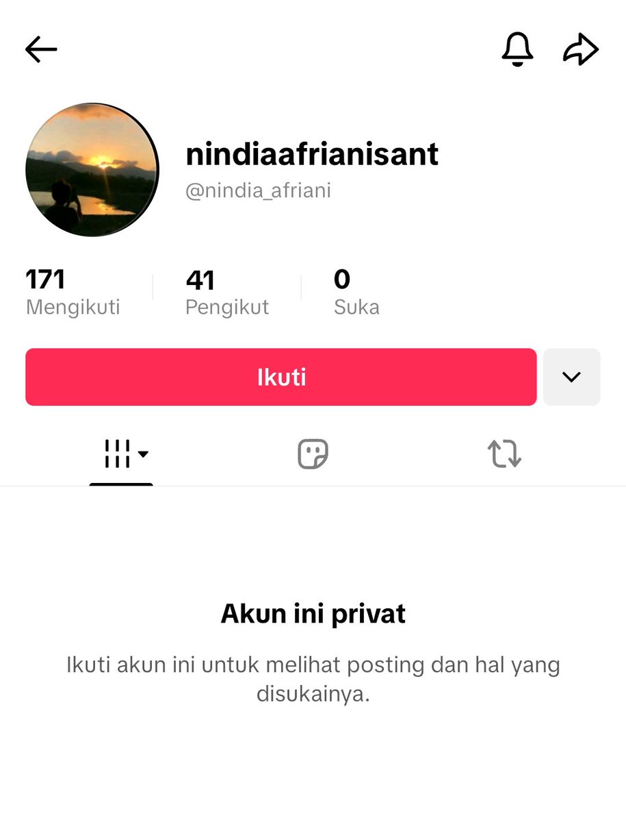ProtectNETJJ's tweet photo. 🚨 REPORT @./nindia_afriani🚨

It has come to our attention that a tiktok account named @./nindia_afriani is spreading harmful post on tiktok.

REPORT THE ACCOUNT ON TIKTOK

#PROTECTNETJJ  

🚨Note:  AVOID ENGAGING TO THE HARMFUL POST🚨 https://t.co/SJG1InVceb