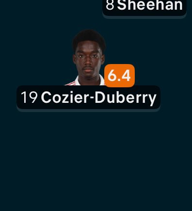 Greeny1911's tweet image. Cozier-Duberry, welcome to the Ibou Touray penitentiary 🥶 #BCAFC
