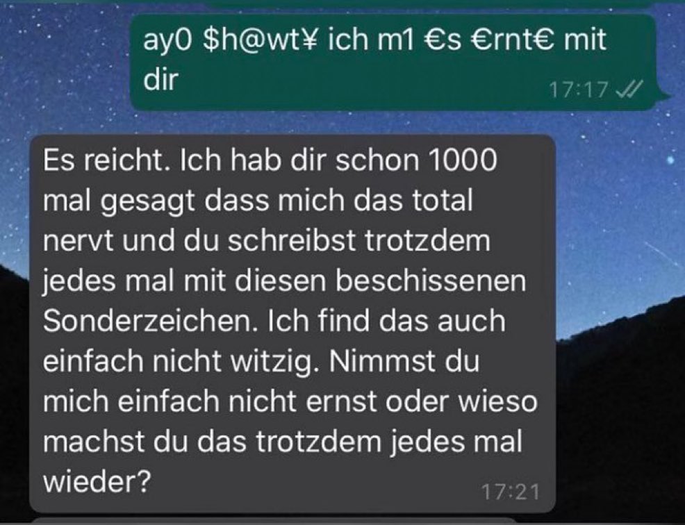 Nichts darf man mehr