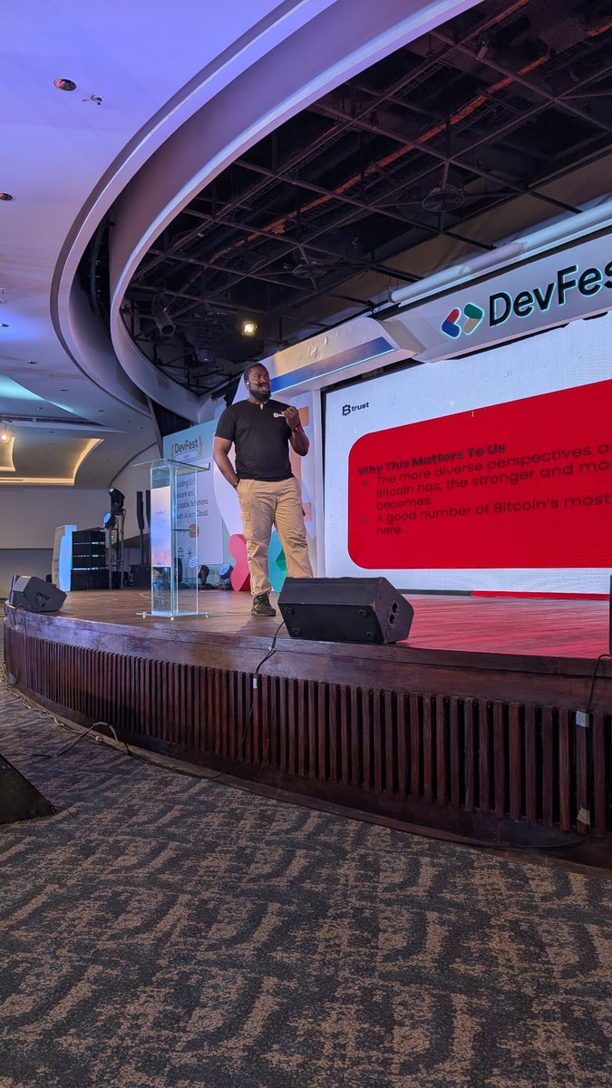 btrustteam's tweet image. @TChileta delivered an insightful session on building out Africa&apos;s Bitcoin developer ecosystem.

He highlighted how we are supporting developers across the continent by providing the knowledge, resources, and community needed to move from using bitcoin to actively building on it.…