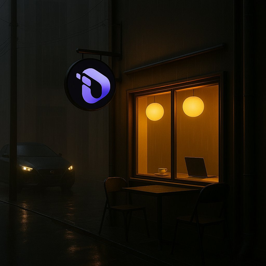 🌙🌧️ Yağmurun altında sessiz bir sokak…
Ama tabelada parlayan o logo, gecenin bütün hikâyesini değiştiriyor.

Gece sokaklarının karanlığında bile yenilik kendini belli eder. Her detay, yaklaşan dönüşümün habercisi gibi...

Gerçek inovasyon, karanlıkta bile görünür. 🚀💜