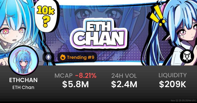 EthchanEthCoin's tweet photo. Dexscreener Updated🦅

https://t.co/jK6EnAUPQH https://t.co/N8yvXNv3Qu