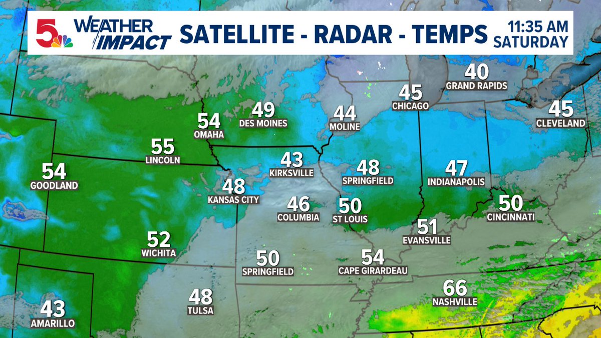 scottontvKSDK's tweet image. A look at clouds, radar and temps across the region. Get the latest forecast at ksdk.com/weather #stlwx