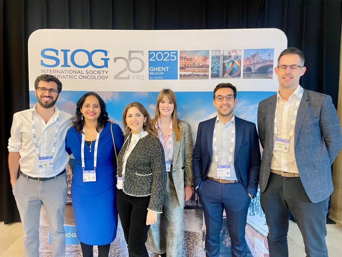 That’s a wrap for #SIOG2025! An inspiring conference and an incredible professional community. Special thanks to my colleagues at <a href="/YoungSIOG/">Young SIOG</a>, always a pleasure to get together! <a href="/FabioGomes_Go/">Fabio Gomes</a> <a href="/CancerhealingDr/">Dr Mukul Roy</a> <a href="/Dr_F_Coutinho/">Filipe Coutinho, MD</a> <a href="/CEochagain/">Colm Mac Eochagain</a> <a href="/MayaAbdallah_MD/">Maya Abdallah</a> <a href="/alicastletree/">Alicia Castelo</a> <a href="/SIOGorg/">International Society of Geriatric Oncology (SIOG)</a>