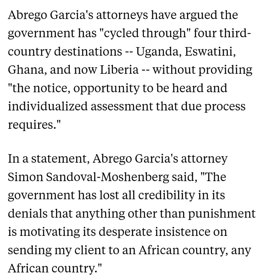 Formatteddrive's tweet image. The US Government is really going out of their way to be cruel. A man of Hispanic ethnicity wants to go to a country that&apos;s familiar, said country — Costa Rica has accepted, and the USG position is to blatantly perjure themselves into sending him to an African nation.