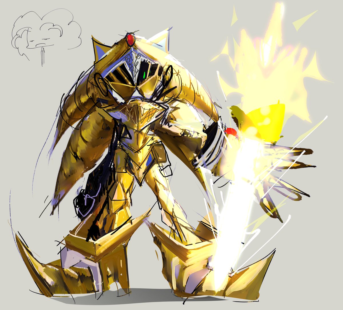 drawing his armor was insanely frustrating,
