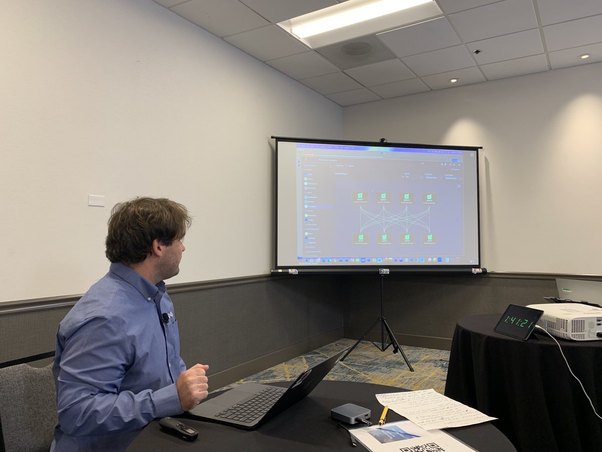 spuluka's tweet image. Interesting demo using #AI agents for network operations at @TechFieldDay   #NFD39 from @nokia  by Bruce Wallis.  Their EDA platform has troubleshooting and operational capabilities.

linkedin.com/pulse/deliveri…