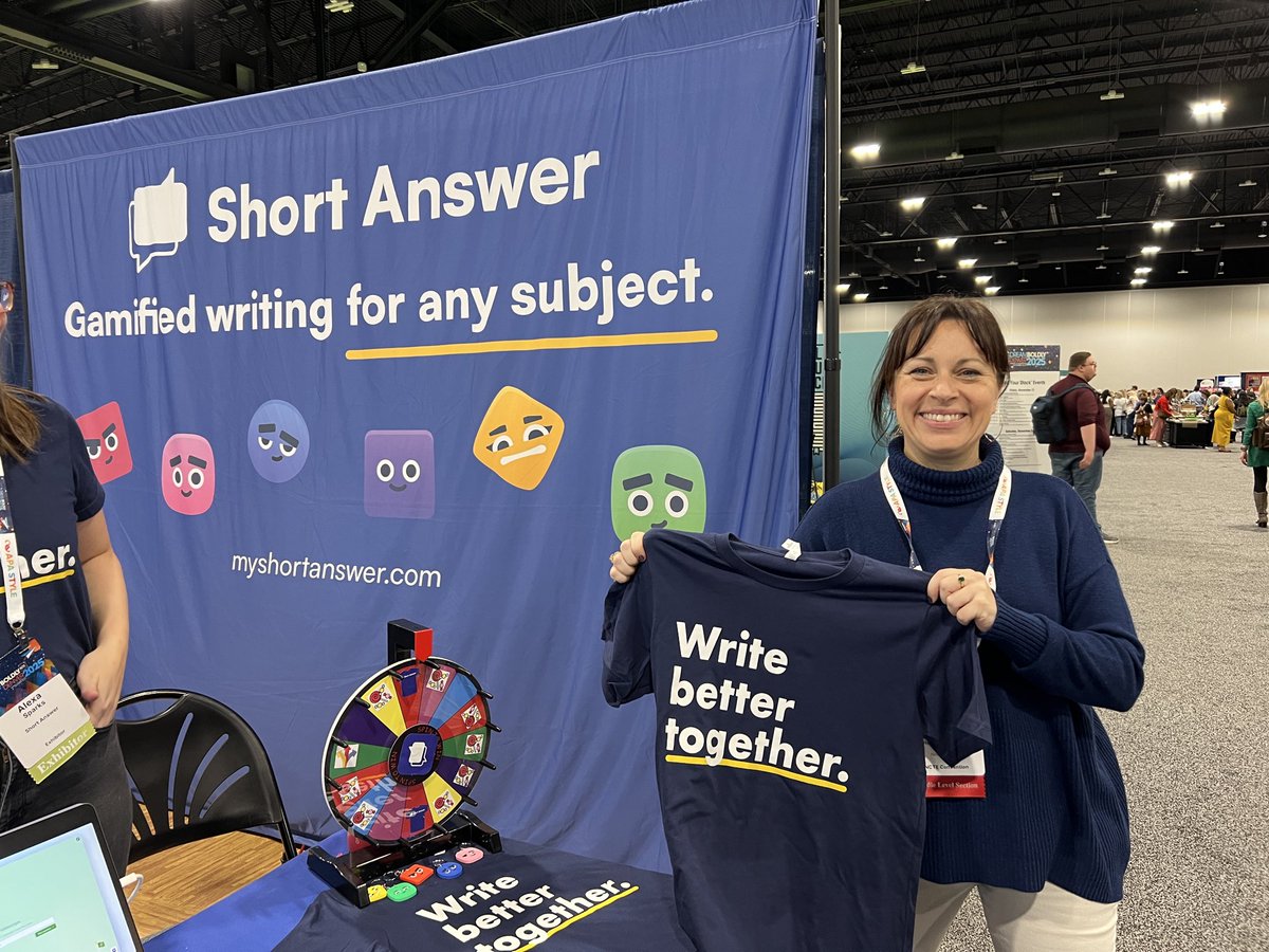 myshortanswer's tweet image. Team Short Answer is having a blast @ncte this week! Stop by and say hello at booth 323 this weekend! #NCTE25