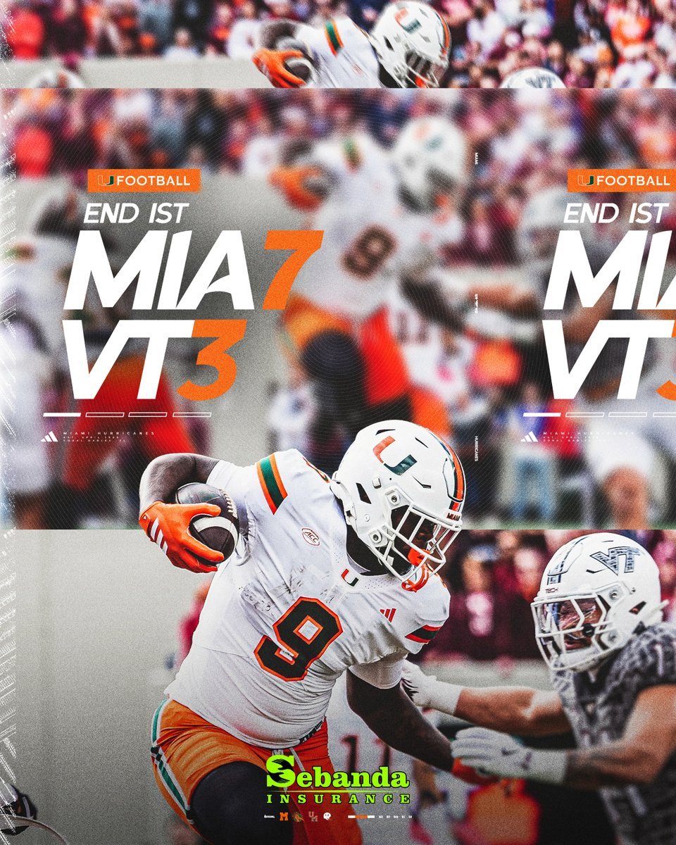 CanesFootball's tweet image. Through ☝️