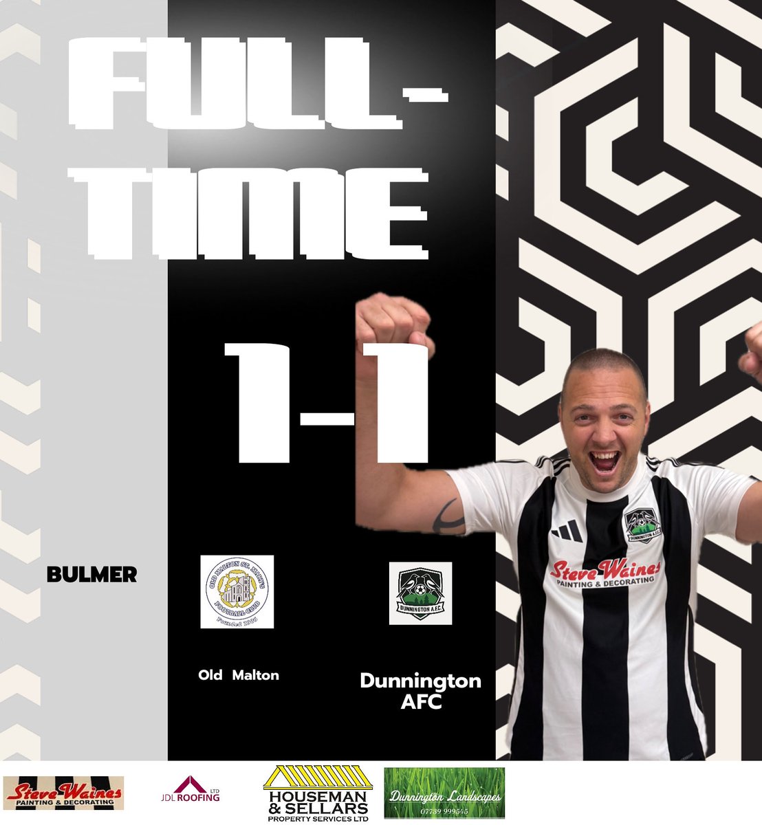 The reserves drew 1-1 with Malton today which was a bit of an unfair result. A game we completely dominated but a missed penalty and one mistake cost us the three points. Grant the birthday boy with a bullet header. #UTD #magpies 🖤🤍