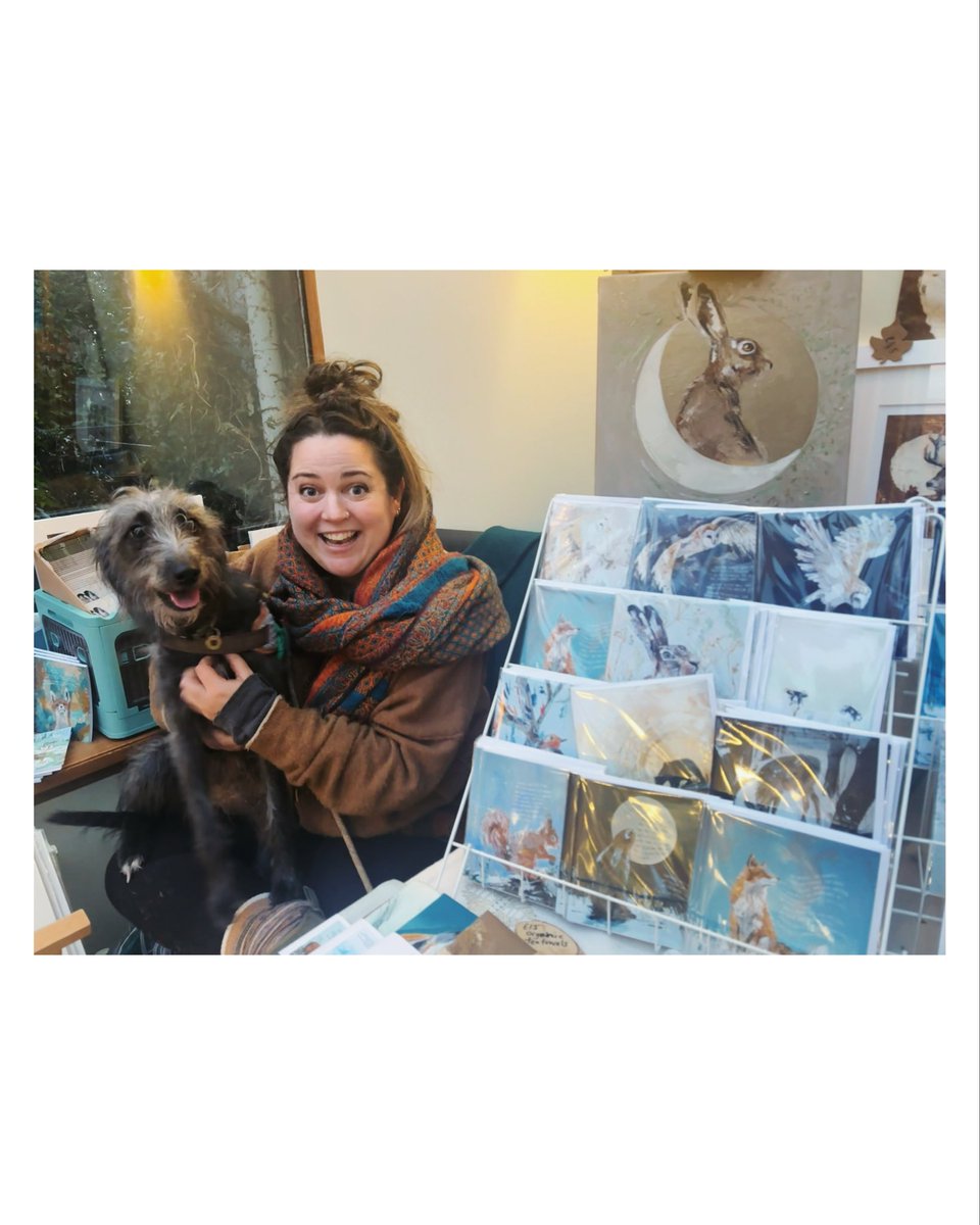 DearUniverse_cs's tweet image. Looks like Poppy and I have the same facial expressions. Turn to camera and gasp!😂🤣 thank you to all who came to today’s Green Gallery Christmas Fair, we will all be back tomorrow from 10-4 if you didn’t manage to get to us today. See you tomorrow!🤍