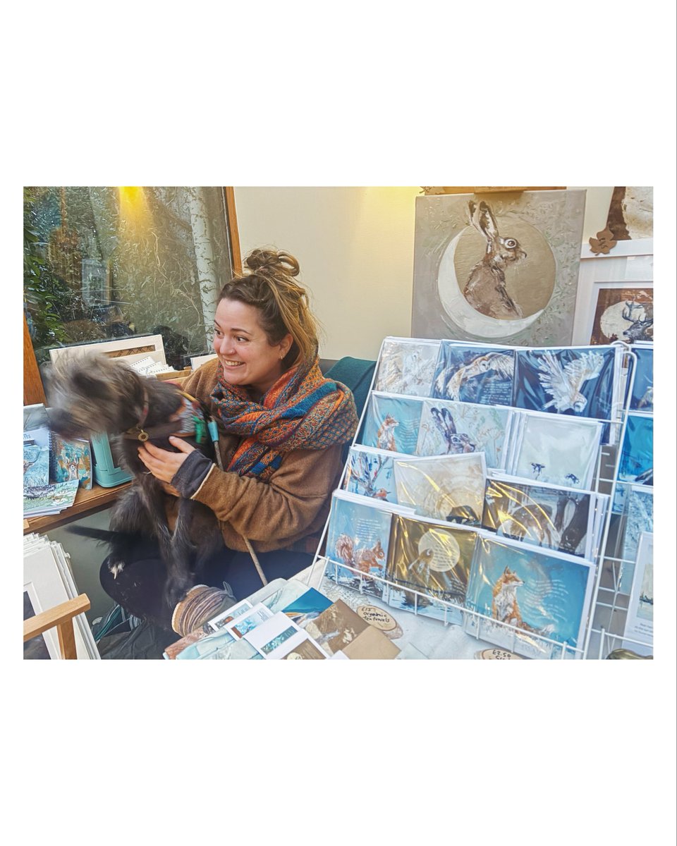 DearUniverse_cs's tweet image. Looks like Poppy and I have the same facial expressions. Turn to camera and gasp!😂🤣 thank you to all who came to today’s Green Gallery Christmas Fair, we will all be back tomorrow from 10-4 if you didn’t manage to get to us today. See you tomorrow!🤍