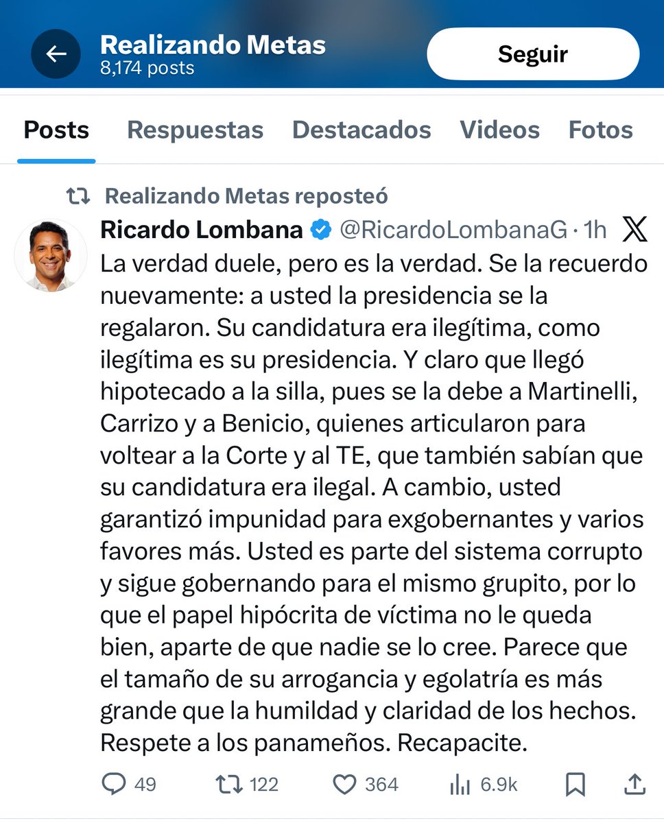 🤣🤣🤣🤣🤣🤣 Cha <a href="/rmartinelli/">Ricardo Martinelli</a> ten los huevos para darle RT con tu cuenta, agarras la cuenta de <a href="/somosrmpa/">Realizando Metas</a> para darle RT al tuit de <a href="/RicardoLombanaG/">Ricardo Lombana</a> ¿O te faltan 🥚🥚?