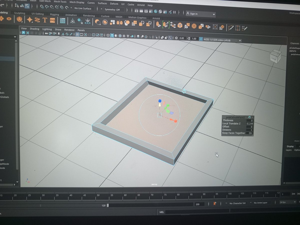 MarkMarko1234's tweet image. We started our 3D modeling journey in Maya 🧑‍💻

First project: modeling a table. Feeling like a total newbie, but it&apos;s getting interesting 🥰😎

Follow me for updates, tips, and my progress as I learn.

#3DModeling
#Maya
#ComputerEngineering
#LearningInProgress