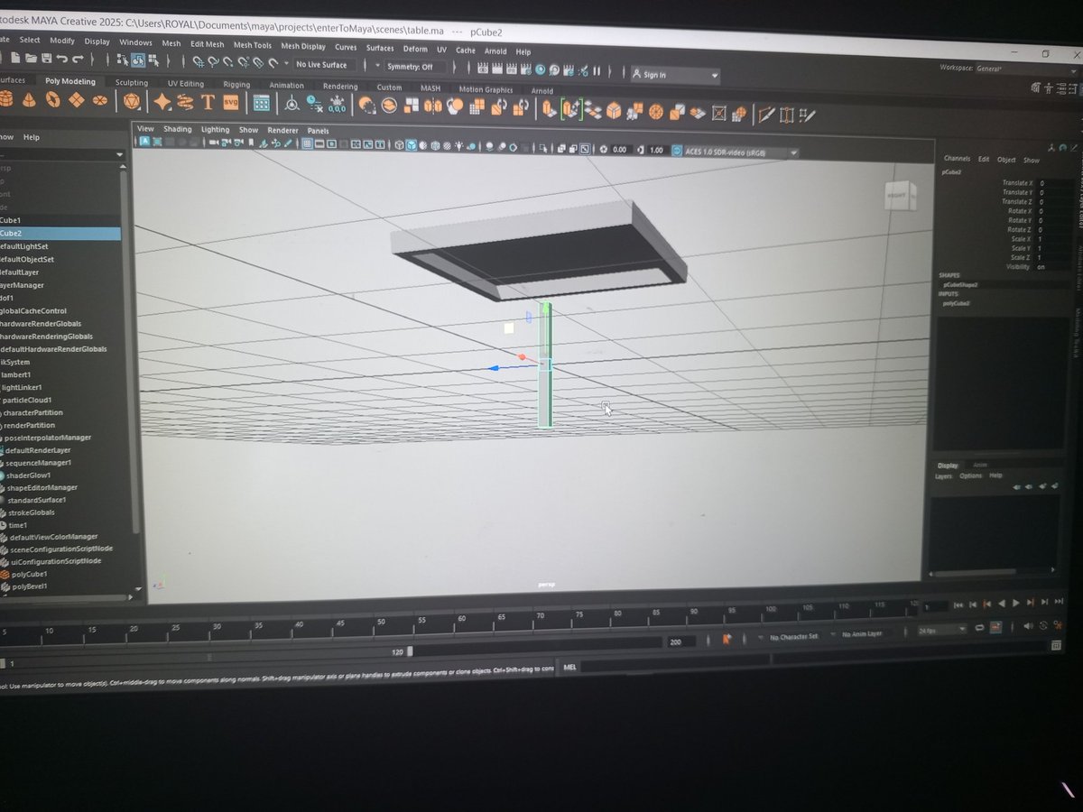 MarkMarko1234's tweet image. We started our 3D modeling journey in Maya 🧑‍💻

First project: modeling a table. Feeling like a total newbie, but it&apos;s getting interesting 🥰😎

Follow me for updates, tips, and my progress as I learn.

#3DModeling
#Maya
#ComputerEngineering
#LearningInProgress