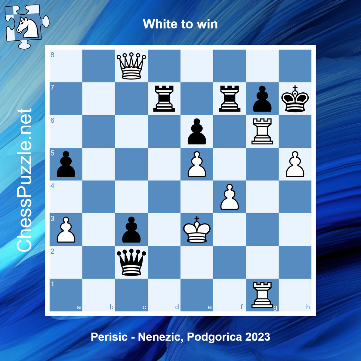 Daily #chess puzzle: chesspuzzle.net/Puzzle/861370