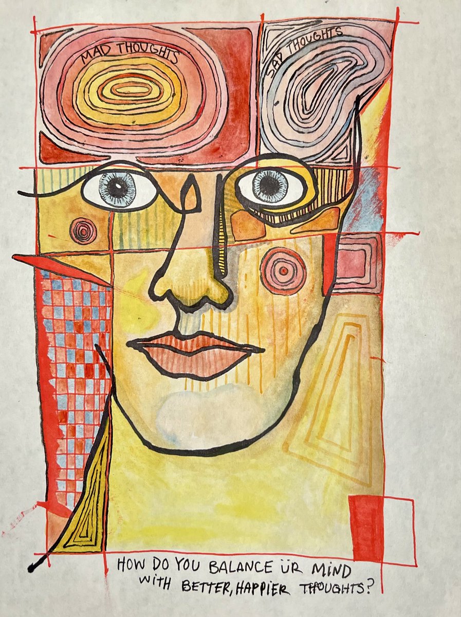 morning watercolor mess. 🫡