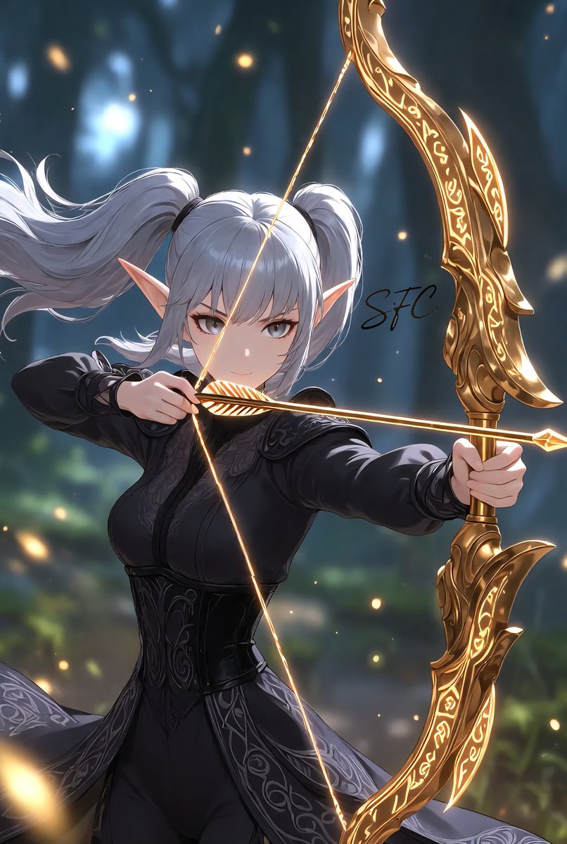 QT your Black Suit and gold weapon of choice. 🖤💛

SFW illustration without suggestive intention.