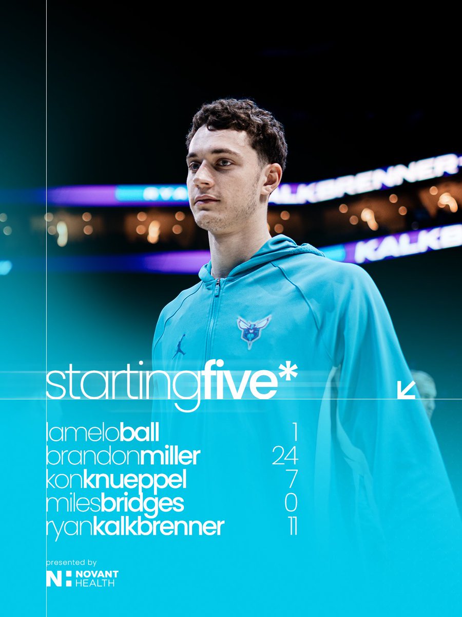 hornets's tweet image. first five at home 

#HiveMentality | Presented by @NovantHealth