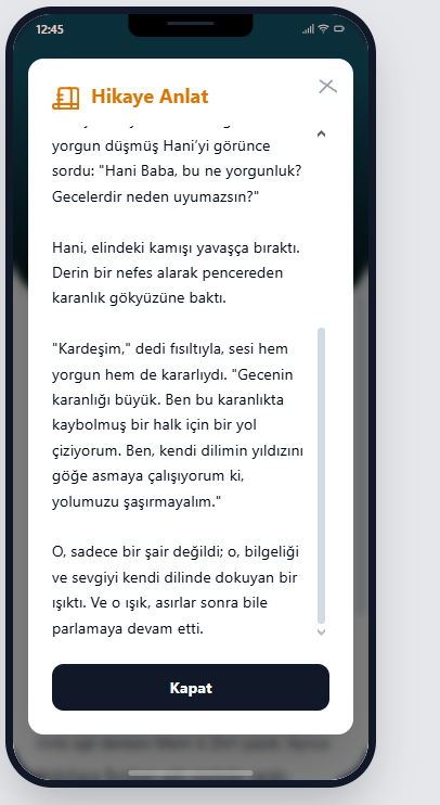 Yusufsaladin22's tweet photo. 133 küsür şahsiyetin - özet - biyografisini okuyabilir ayrıca AI yardımı ile o şahıslarla - Ehmedê Xanî, Selahaddin Eyyubî - sohbet edebilirsiniz. Ayrıca karakterler size kendi dönemine dair bir hikaye anlatır. Aşağıda linki bırakıyorum:

https://t.co/fZYuF1K0eU https://t.co/9DugxBjs06
