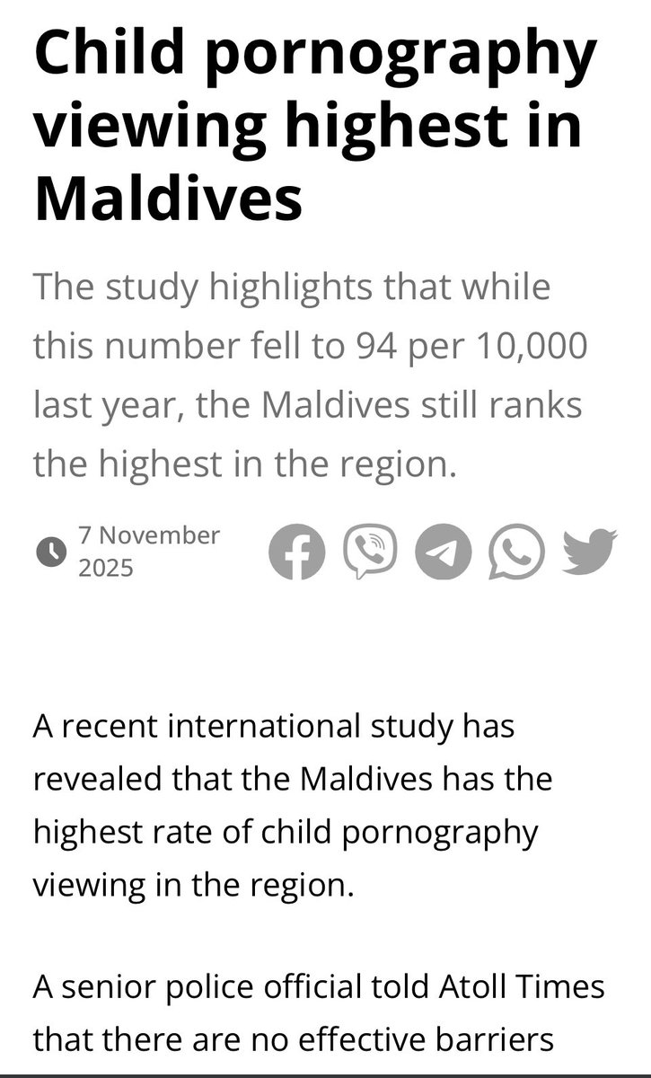 dear president <a href="/MMuizzu/">Dr Mohamed Muizzu</a> why don't you tweet about this. and more importantly what are you going to do to stop this?