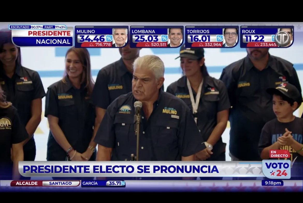 Aunque no voté por él, debo admitirlo: el 34% eligió bien.
Gracias.