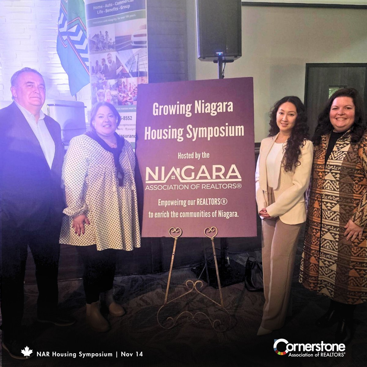 Cornerstone attended the NAR Housing Symposium. The event featured recent polling results from Nik Nanos, highlighting the housing affordability challenges in the region. It was also great to hear an updates from Anthony Passarelli, Lead Economist at CMHC.