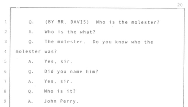 BuzzfeedSource's tweet image. For those who still don’t believe prominent Southern Baptist- Christian writer John Perry is a protected child molester, here is one small excerpt of sworn testimony proving I am not harassing the Covenant church-school community and making up discredited false conspiracy…