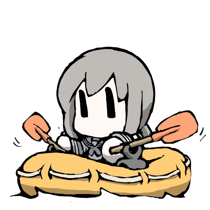 艦これラクガキ、ボート遊び まめふぶ^^