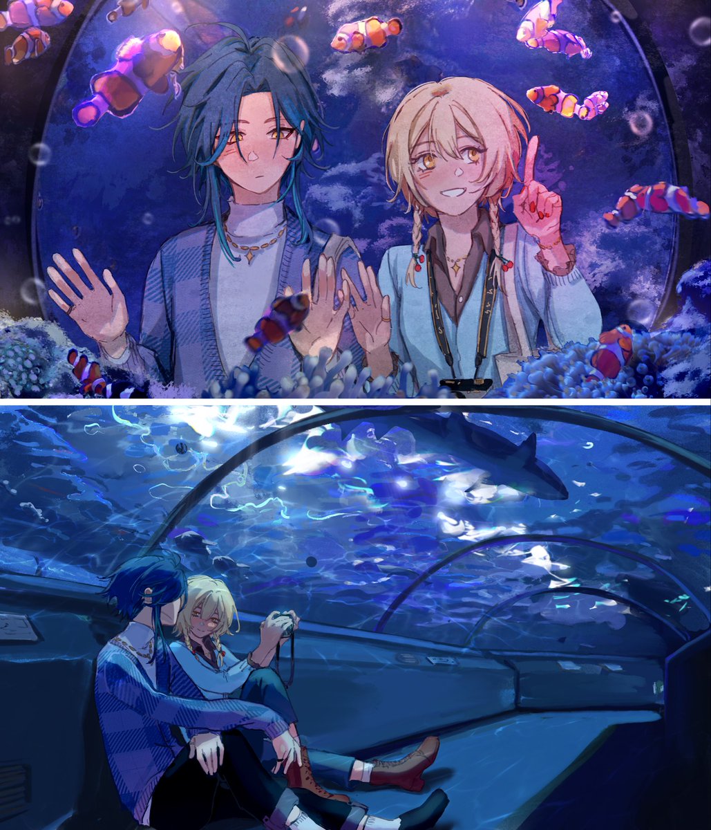 (30/31) aquarium visit 
#xiaolumi