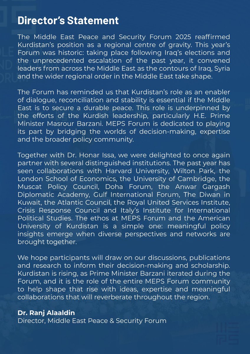 MEPS Forum tweet media