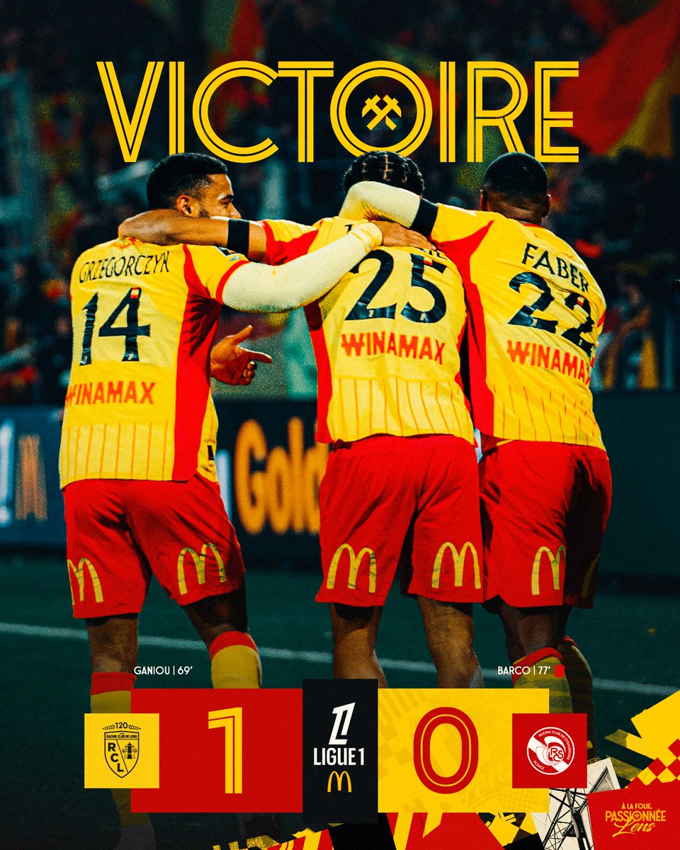 RCLens's tweet image. 3⃣ 𝒑𝒐𝒊𝒏𝒕𝒔 𝒂𝒖 𝒄𝒉𝒂𝒖𝒅 🔥

Dans un froid glacial, les Sang et Or ont su réchauffer Bollaert-Delelis. Tranchants et costauds, ils dominent leur adversaire du jour et remportent un 6⃣e succès de suite sur leurs terres. Bravo Messieurs ! 👏

RC Lens 1⃣-0⃣ @RCSA

#RCLRCSA