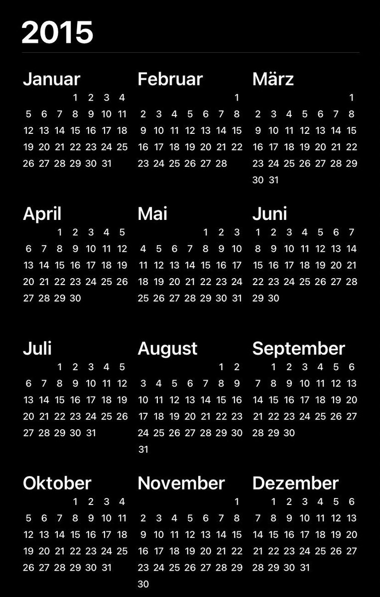 Statt neuen 2026 Kalender zu kaufen,  könnt ihr auch euren alten aus 2015 wiederverwenden (ggf etwas Tipex verwenden) 👍

Folgt mir für mehr Spartipps